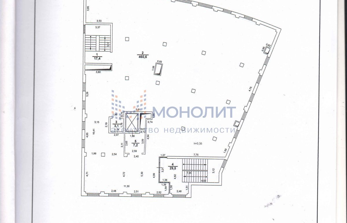 Офисное помещение, 500 м² – г. Нижний Новгород, р-н Московский, ул.  Березовская, 104 Г. Код объекта: 1557762